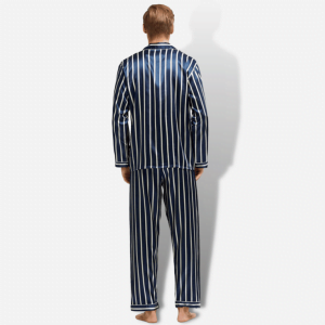 Pyjamas Blå Vit Randig