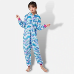 Pyjamas Enhörning Barn Bla