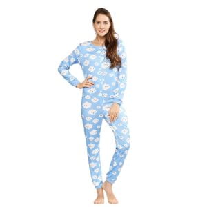 Pyjamas Med Moln Bla