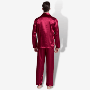 Röd Silke Pyjamas
