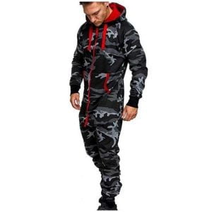 Mäns kamouflagepyjamakombination