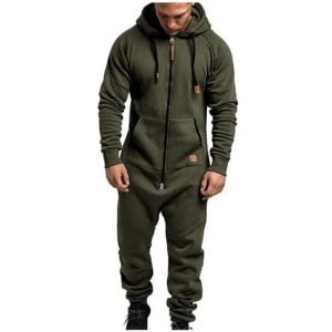 Mäns kaki pyjamakombination