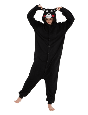 Black Bear Pyjamas Combination