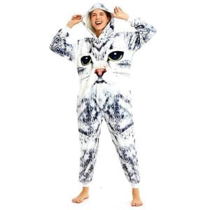 Katthuvud pyjamas kombination