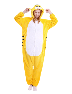 Gul tigerpyjamas kombination