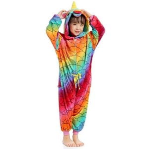 Unicorn Rainbow Pyjamas Girl Girls
