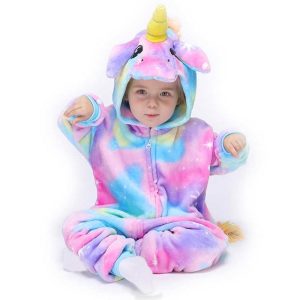 Kawaii barns enhörningspyjamas